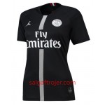 Paris Saint-Germain Fodboldtrøjer Jodan Sort Dame 3. sæt 2018/19 Kort ærmer Paris Saint-Germain Fodboldtrøjer Jodan Sort Dame 3. sæt 2018/19 Kort ærmer